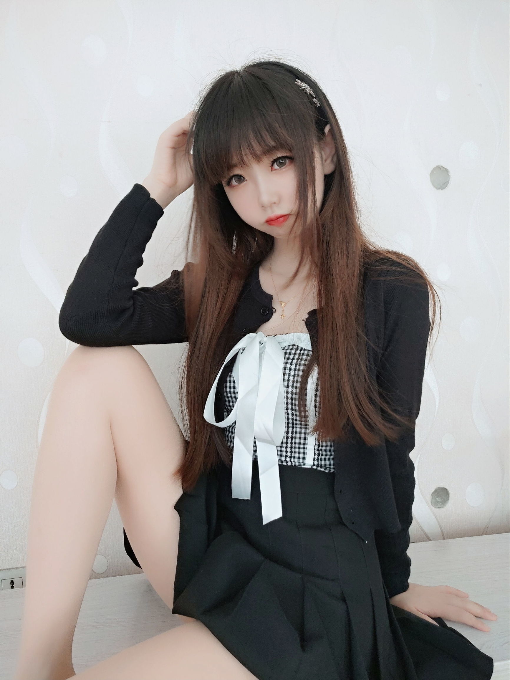 [Cosplay写真]Cos小姐姐雪琪肉丝连衣裙插图3